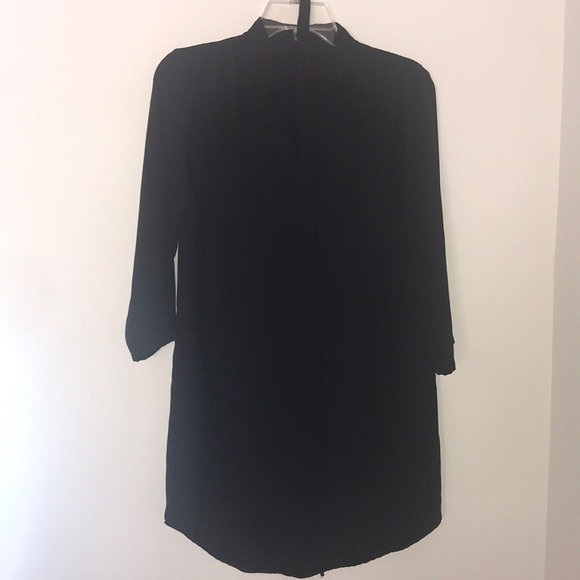 Buttoned Up Black Dress Shirt with Belt - Picture 2 of 7